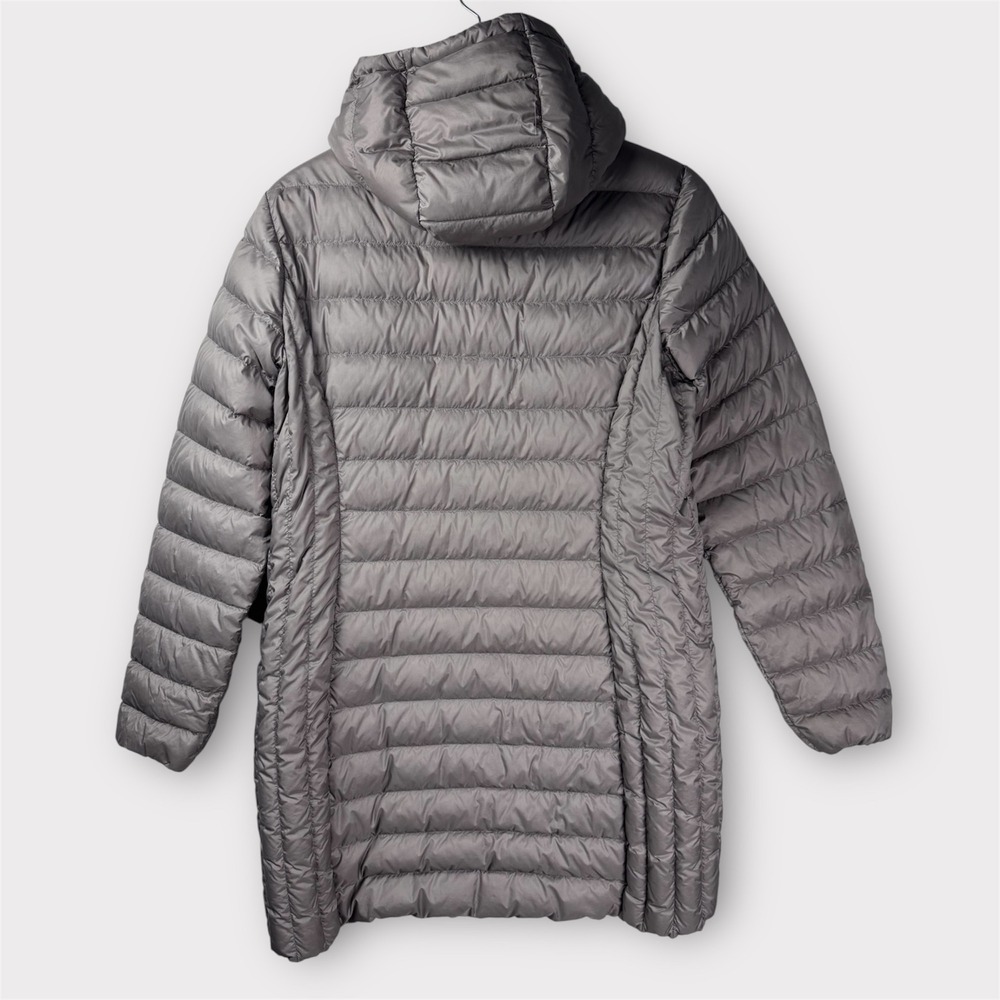 Hooded Lightweight Puffer Coat in Taupe - Picture 2 of 9
